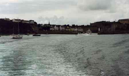 Le Palais, from the ferry to Quiberon